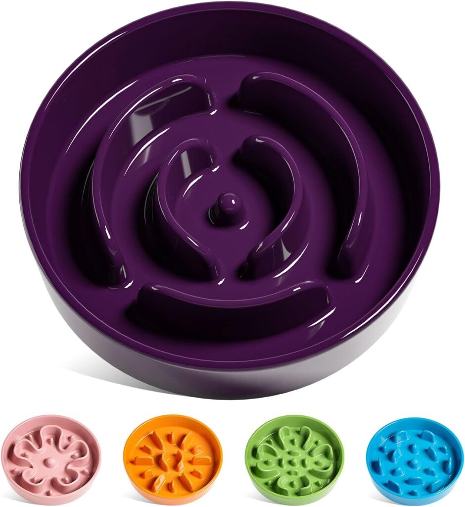 LE TAUCI Ceramic Slow Feeder Dog Bowl Review photo that helps the readers understand what the product looks like.